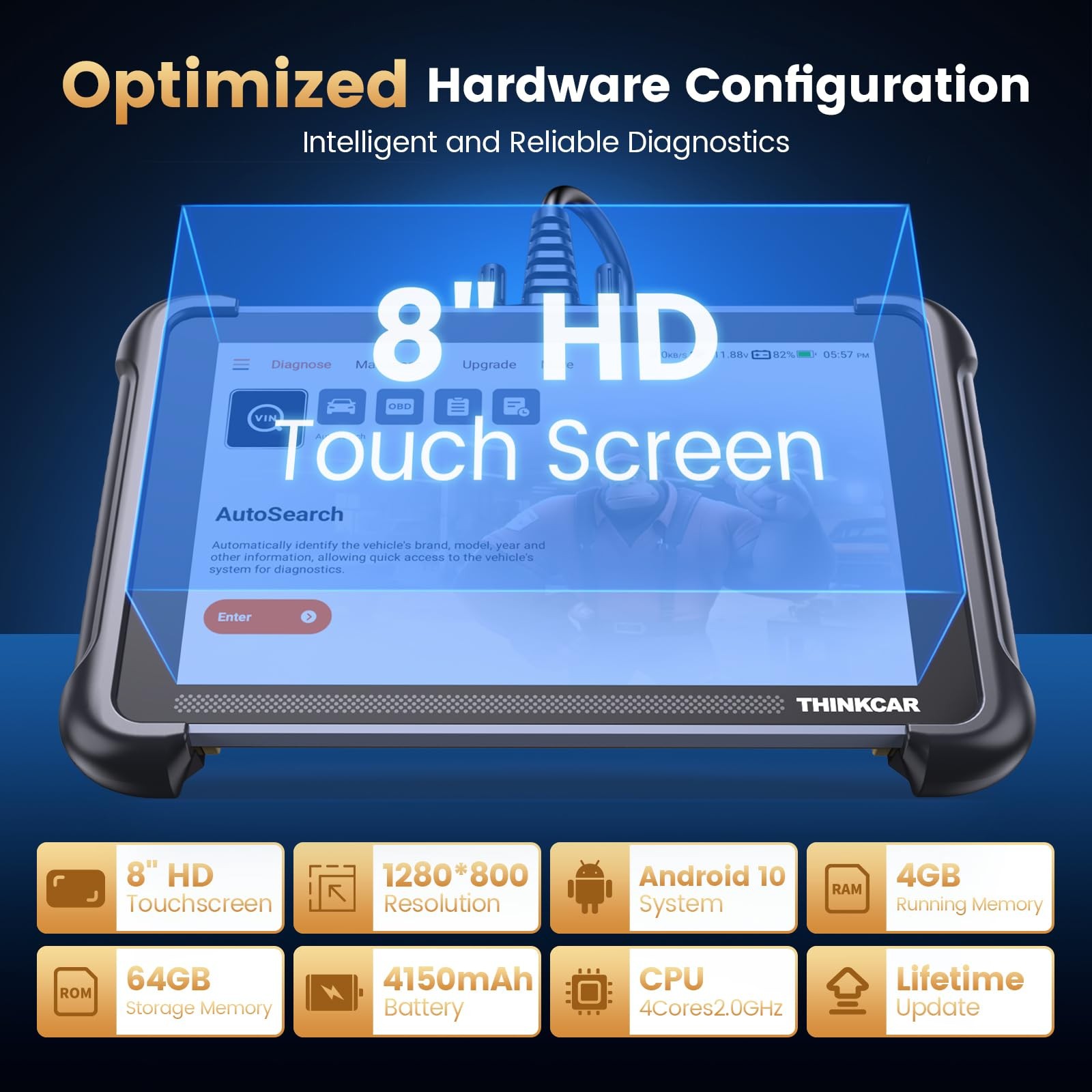 THINKSCAN 689 Full Bidirectional Scan All System Diagnostic Scanner 35 Services