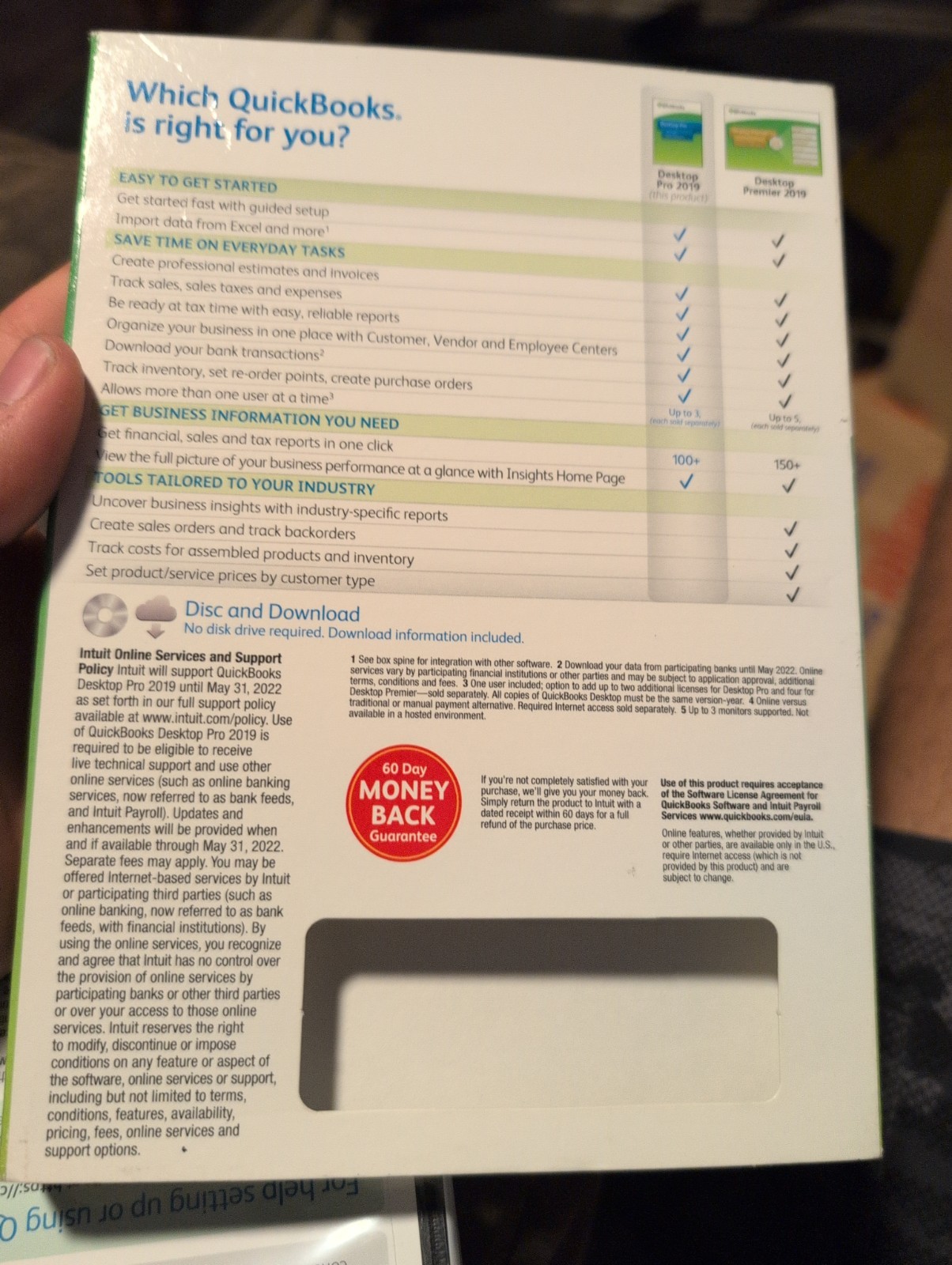 Intuit QuickBooks Desktop Pro 2019 Software (1 User)