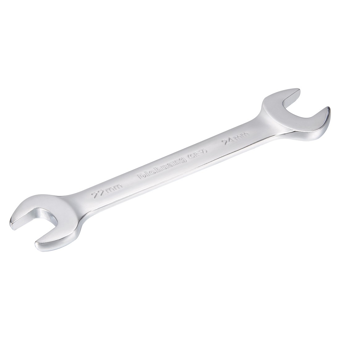 Metric Double Open End Wrench Polished Finish Cr-V 22mm x 24mm