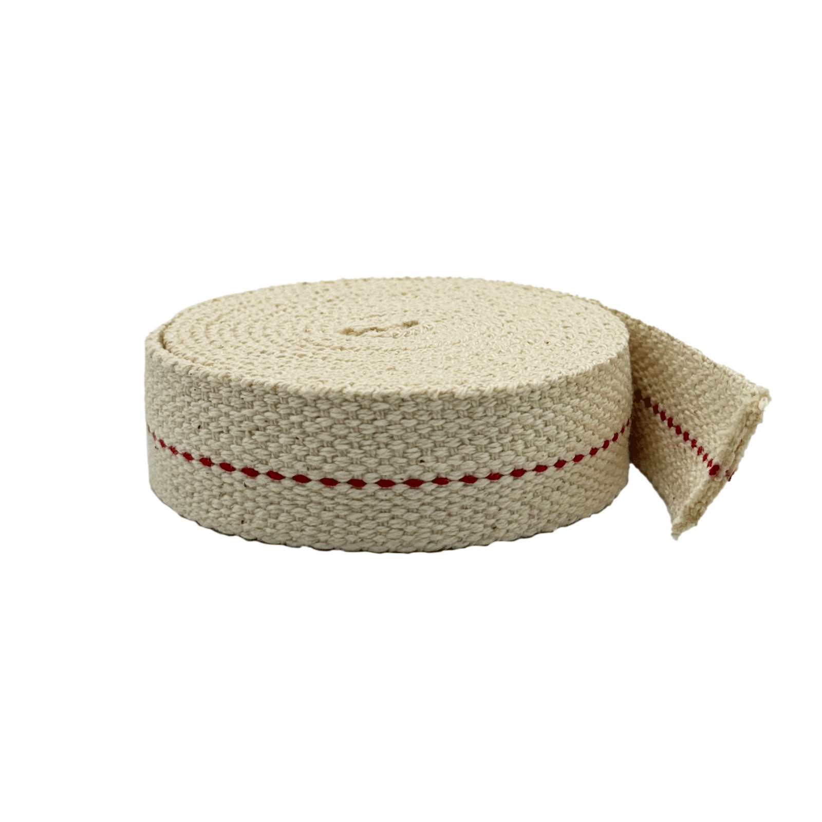 LOM - 7/8" In. 6' FT., 100% Cotton Flat Wick for Paraffin Oil, Kerosene Oil Lamp