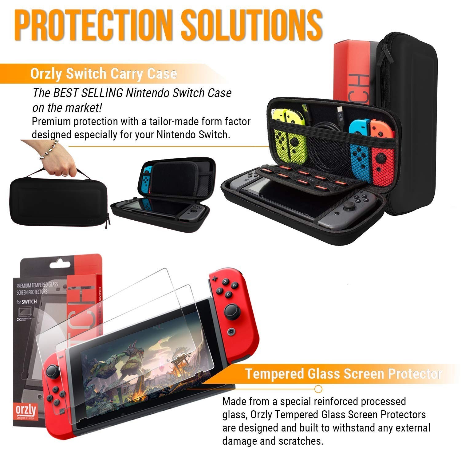 Switch Accessories Bundle Kit with for Switch & OLED with Consoles Wheels Etc