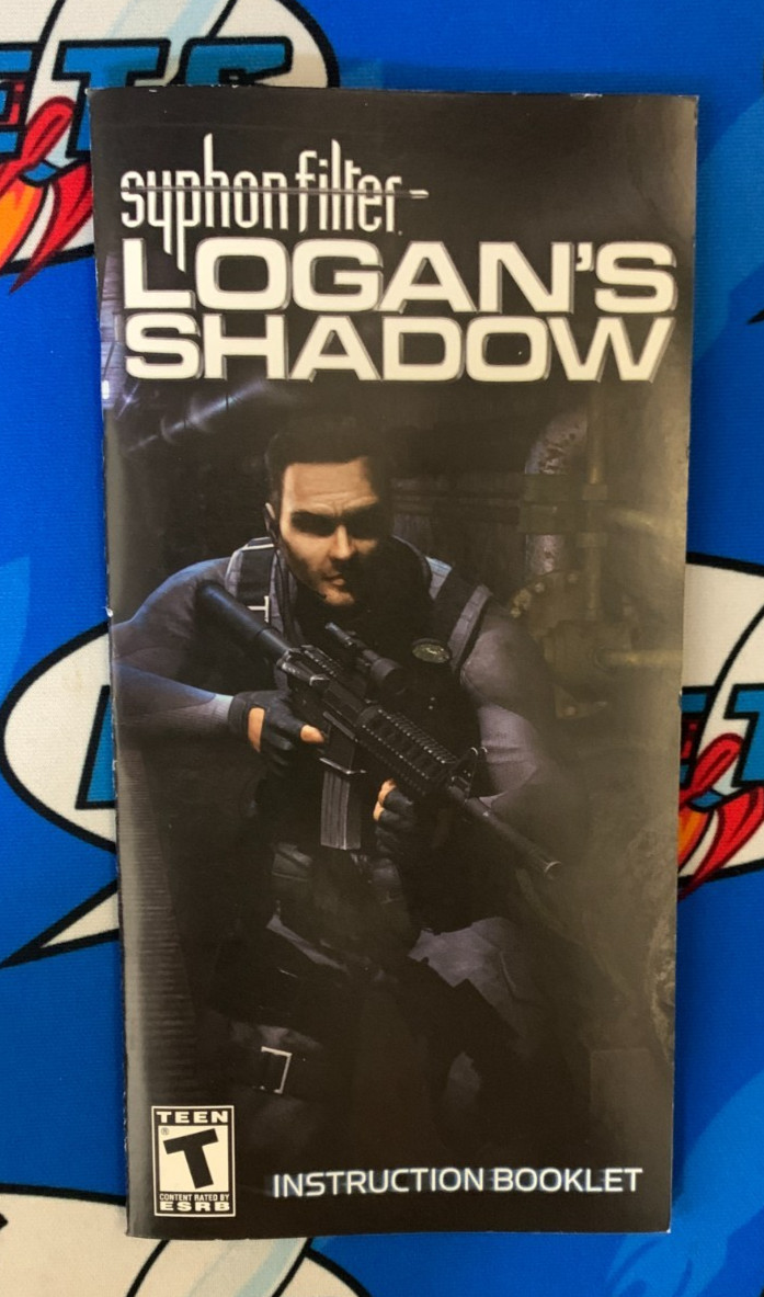 Syphon Filter Logan's Shadow - Sony PSP - CASE & MANUAL ONLY (NO GAME)