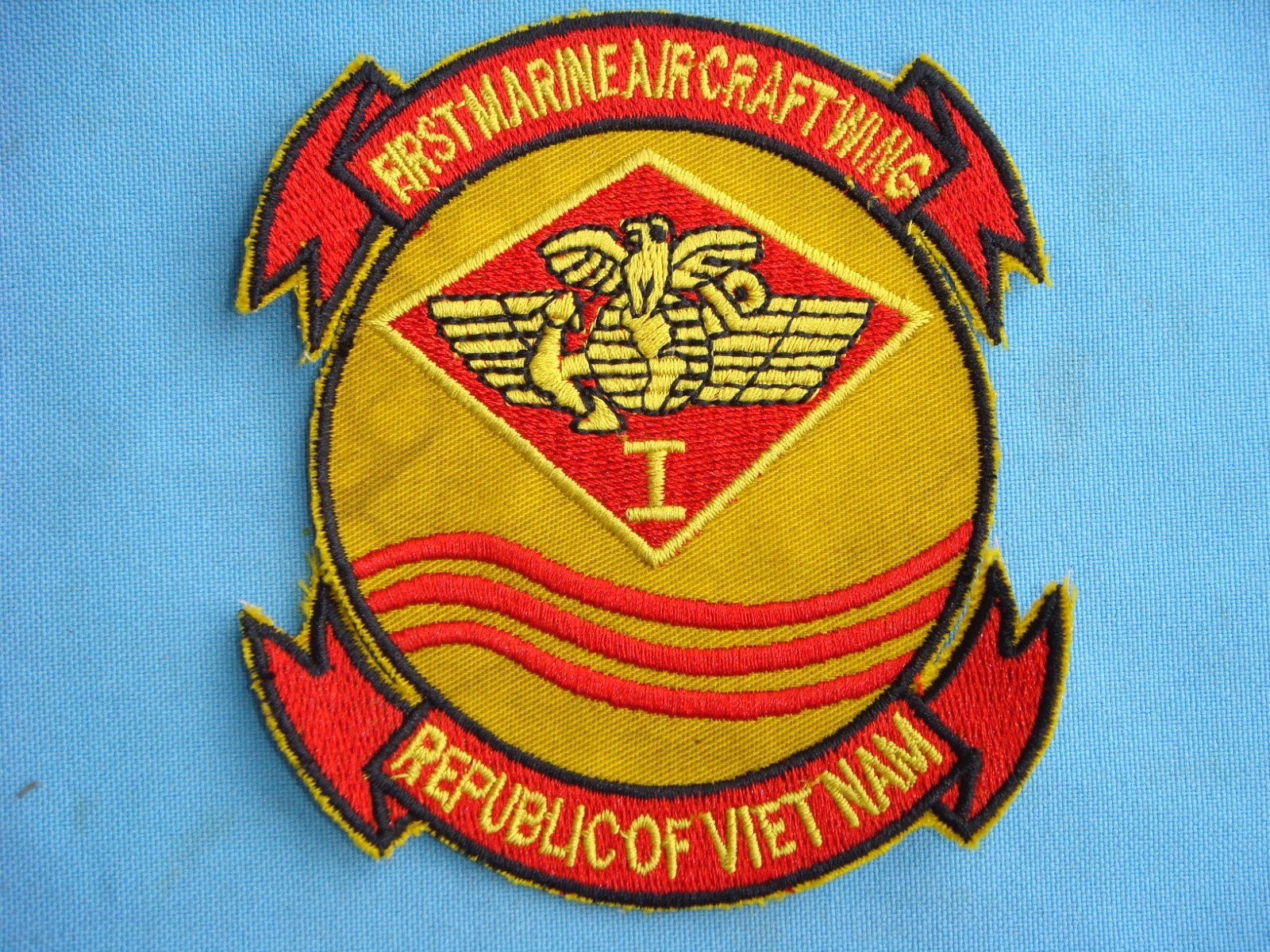 VIETNAM WAR PATCH, USMS 1st MARINE AIRCRAFT WING REPUBLIC OF VIETNAM
