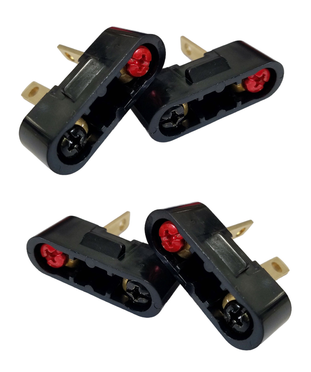 4 Plugs For Pioneer SX-424 Reciever Speaker Connectors Adapter,Also Akai, Allied