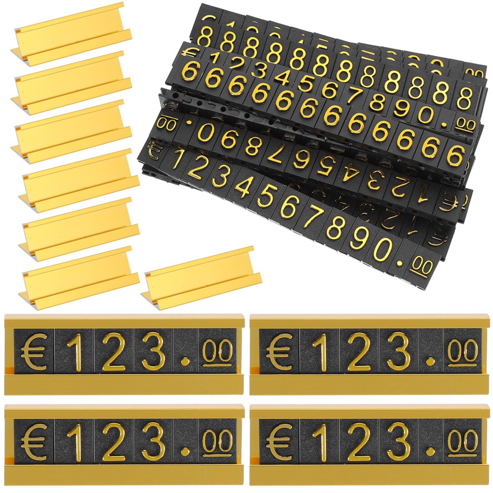 16 Sets Adjustable Price Cube Blocks For Retail Counter Display