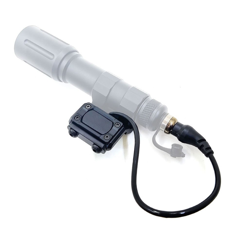 Tactical Picatinny Flashlight M600B W/ Remote Pressure Switch + light Switch US