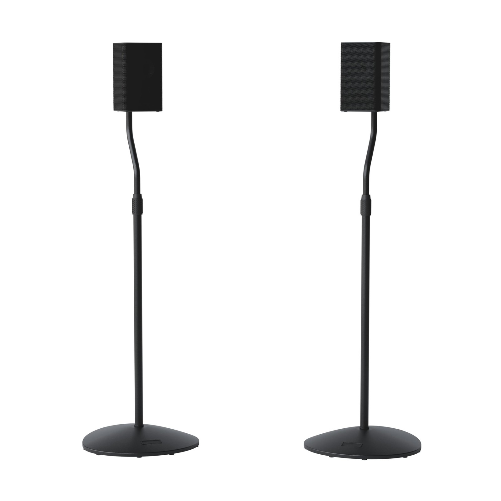 SANUS Adjustable Speaker Stands, Pair, 10 Height Adjustment, Universal Fit