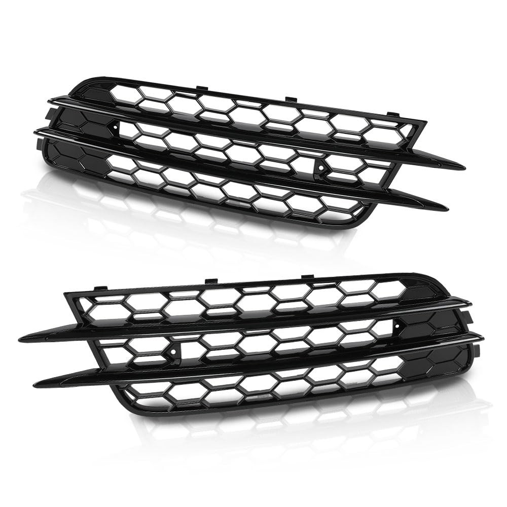 Front Bumper Fog Light Grille Set For Audi A5 S-Line S5 RS5 2008-2012 8T0807682D