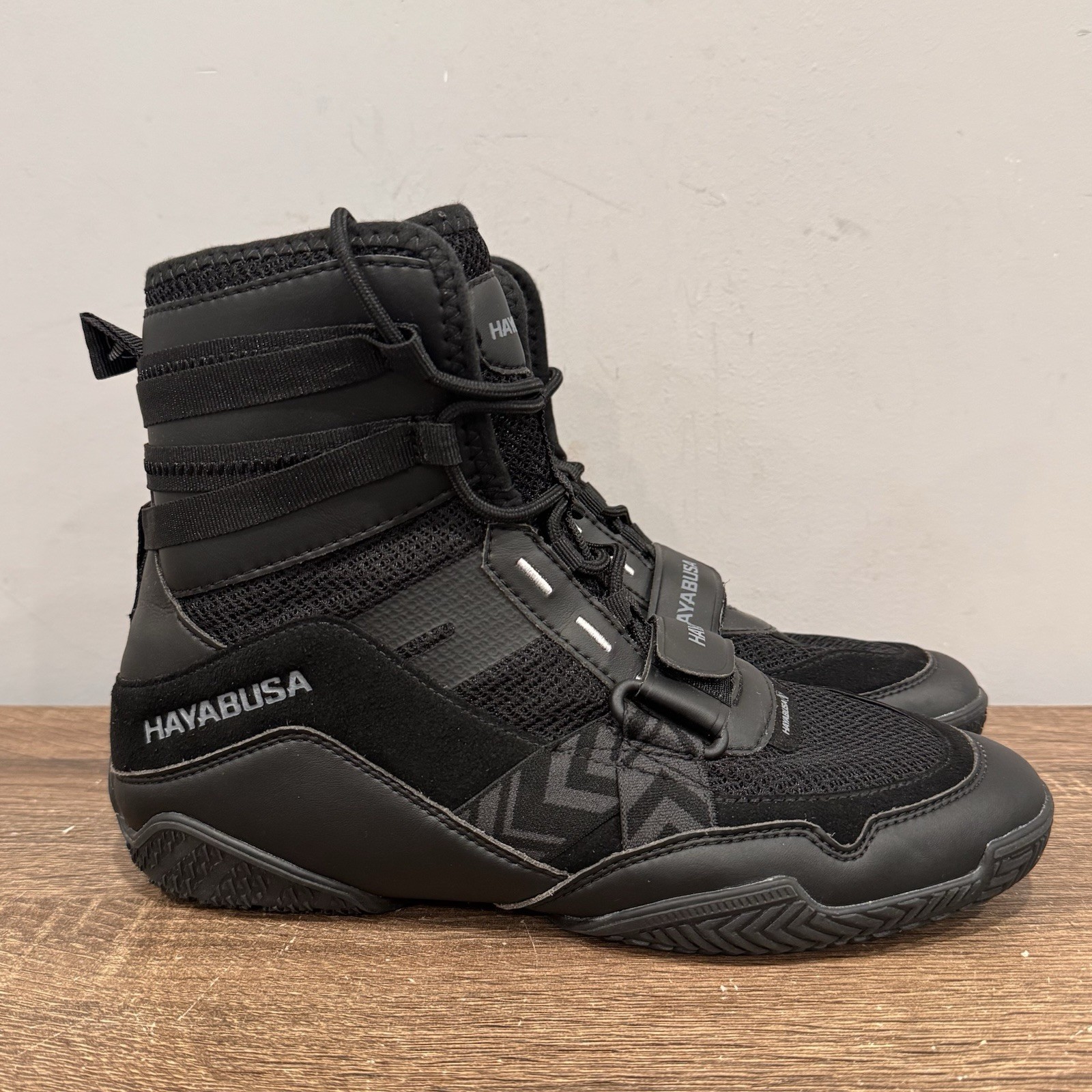 Hayabusa Strike Boxing Shoes – Black – Size US 6 (Fit Like US 8) – Brand New
