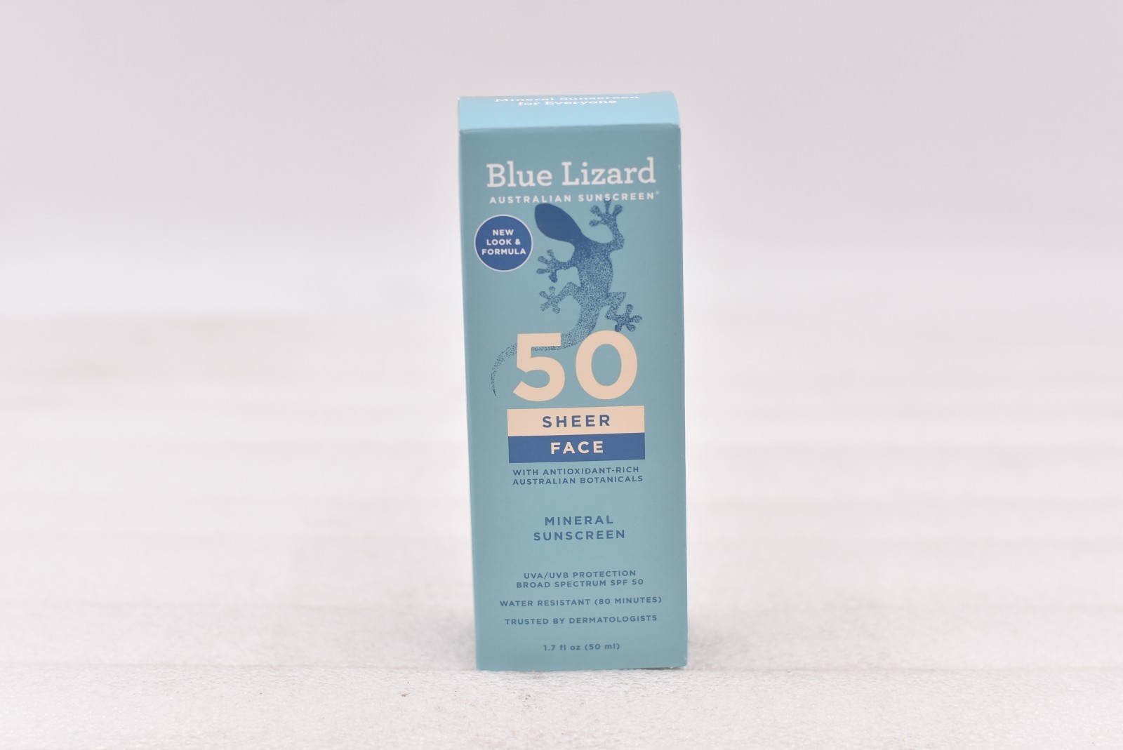 Blue Lizard Sheer Face Mineral Sunscreen Lotion SPF 50 1.7oz Exp: 12/26