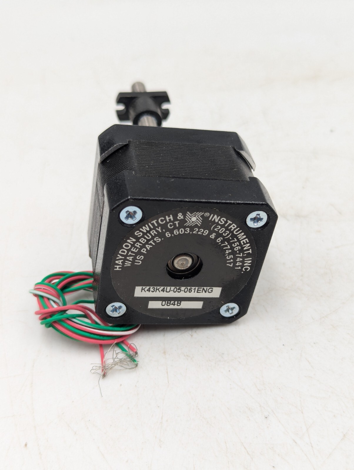 Haydon K43K4U-05-061ENG 0848 Captive Linear Actuator Stepper Motor, Used