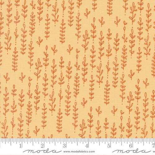 Moda Forest Frolic 48745 13 Butterscotch Cotton Quilt Fabric By the Yard