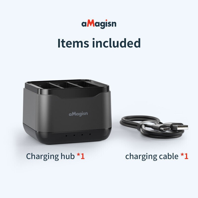 Battery Charging Hub Charger for Insta360 Ace/Ace Pro Camera Charging Accessory