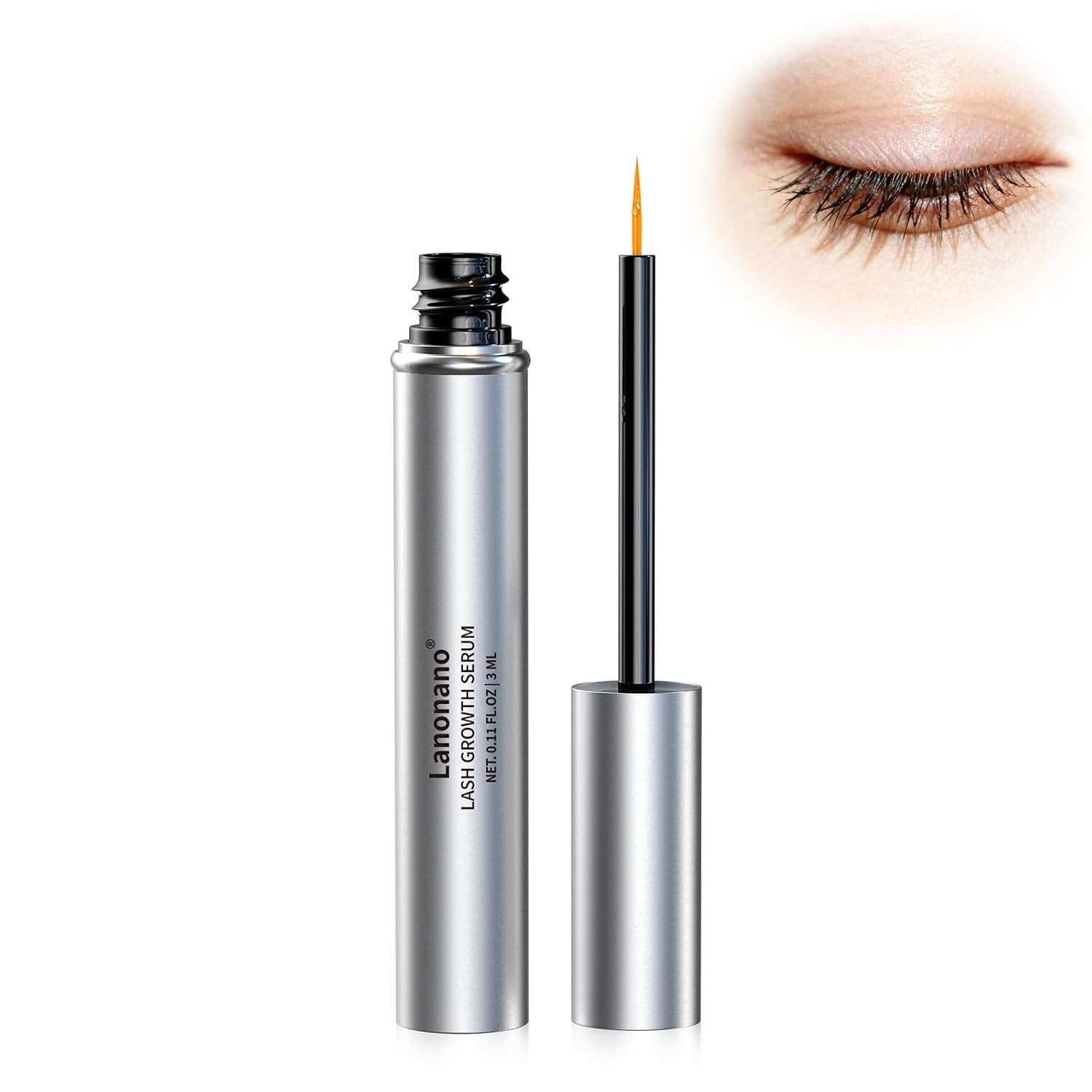 Lash Serum, Eyelash Growth Serum for Longer, Fuller Looking Lashes | Clean Formu