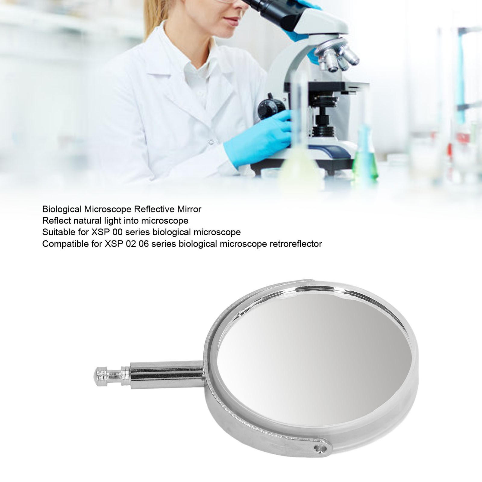 Microscope Reflective Mirror Efficient Light Gathering For XSP 00 Popular☚