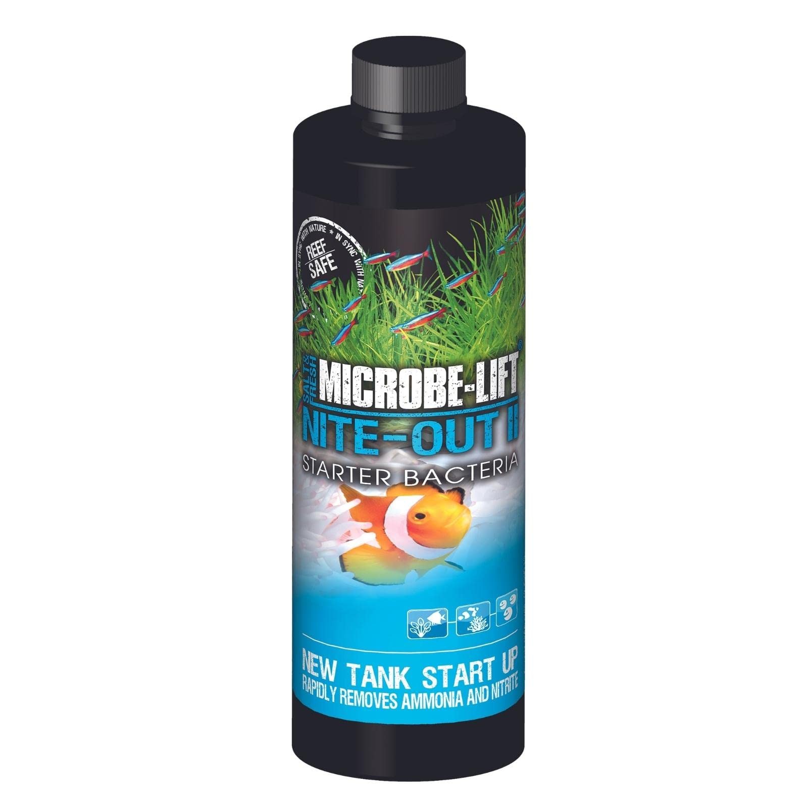 NiteOut II Aquarium Bacteria for Startup, Instantly Cycle Aquariums, Add Fish...