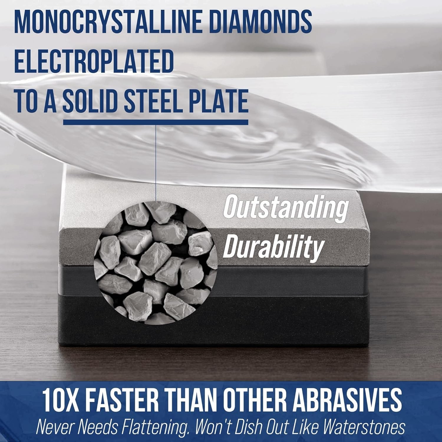 Ultra Sharp Ii Diamond Sharpening Stone Kit Coarse/medium/extra Fine