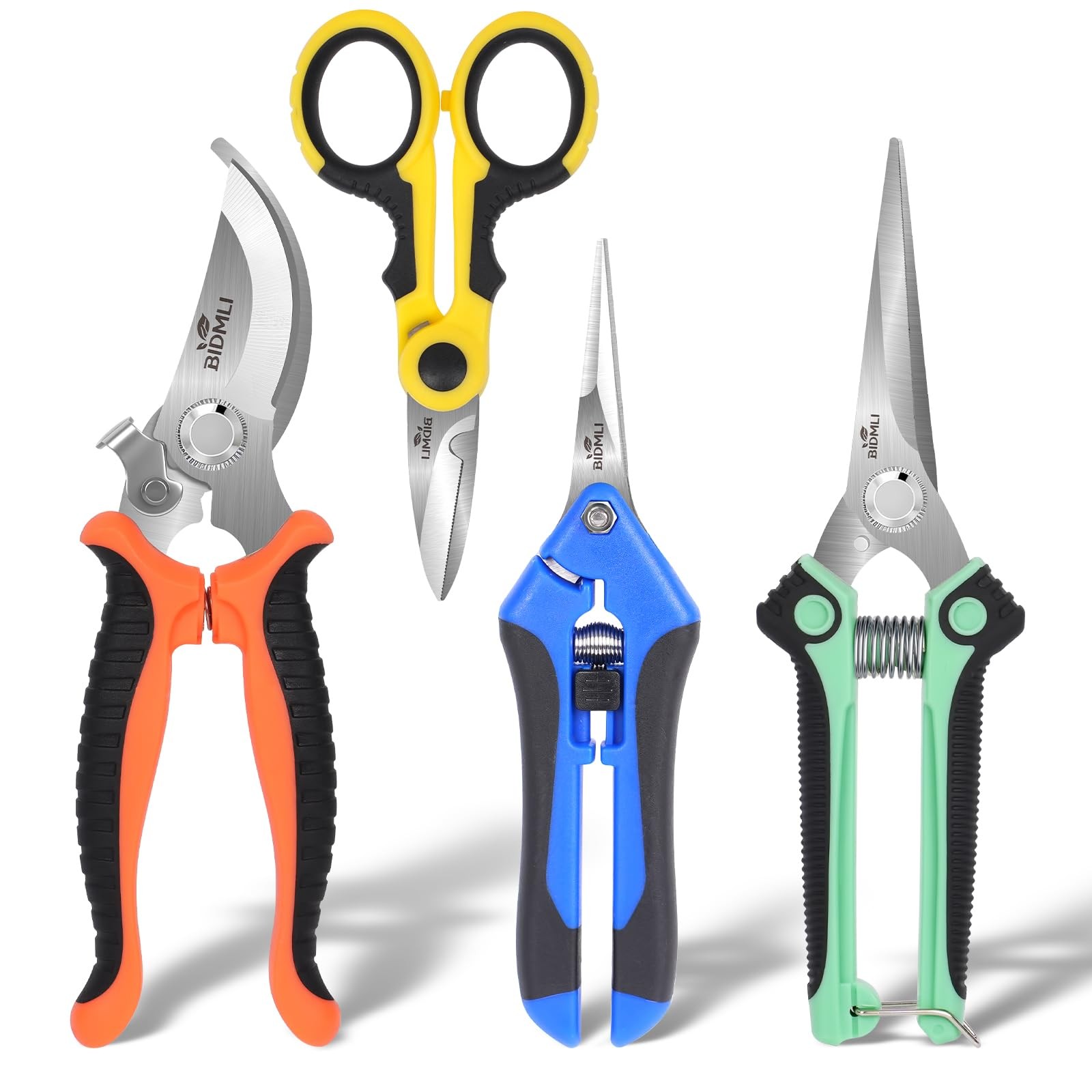 4-Pack Multifunctional Garden Scissors Set-BIDMLI Moderate, Multicolor-set 1