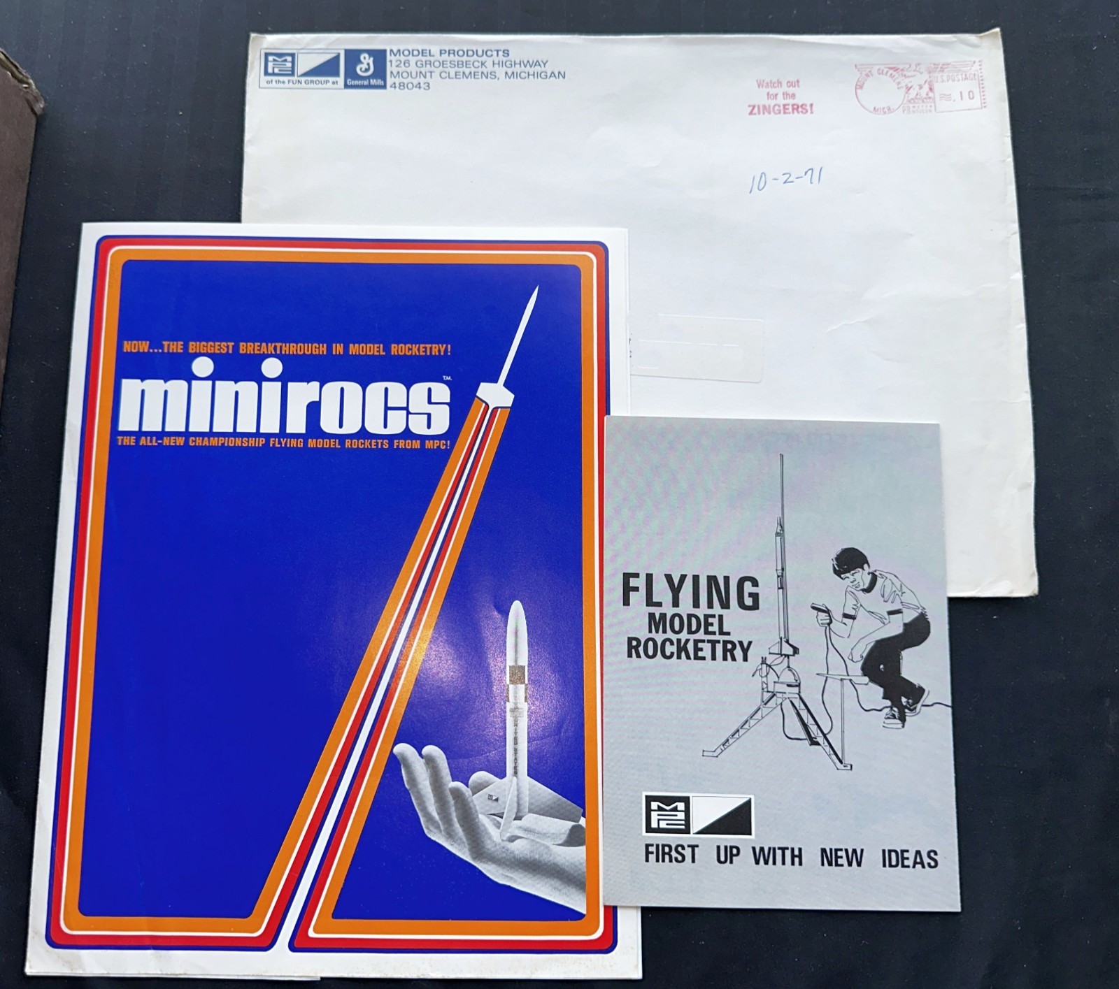 Rockets -MPC Minirocs Catalog, Large Size Brochure, Magazine Order Form, Iron-On