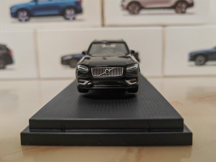 Original Factory 1/64 Scale Volvo XC90 Black Color Alloy Model Car Gifts Toy