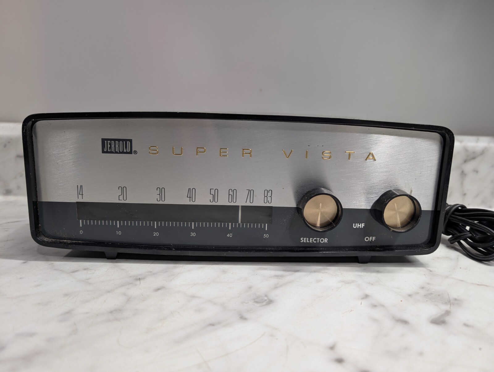 Super Vista SVC 560 Jerrold UHF Converter VHF MID CENTURY MODERN MCM~UNTESTED