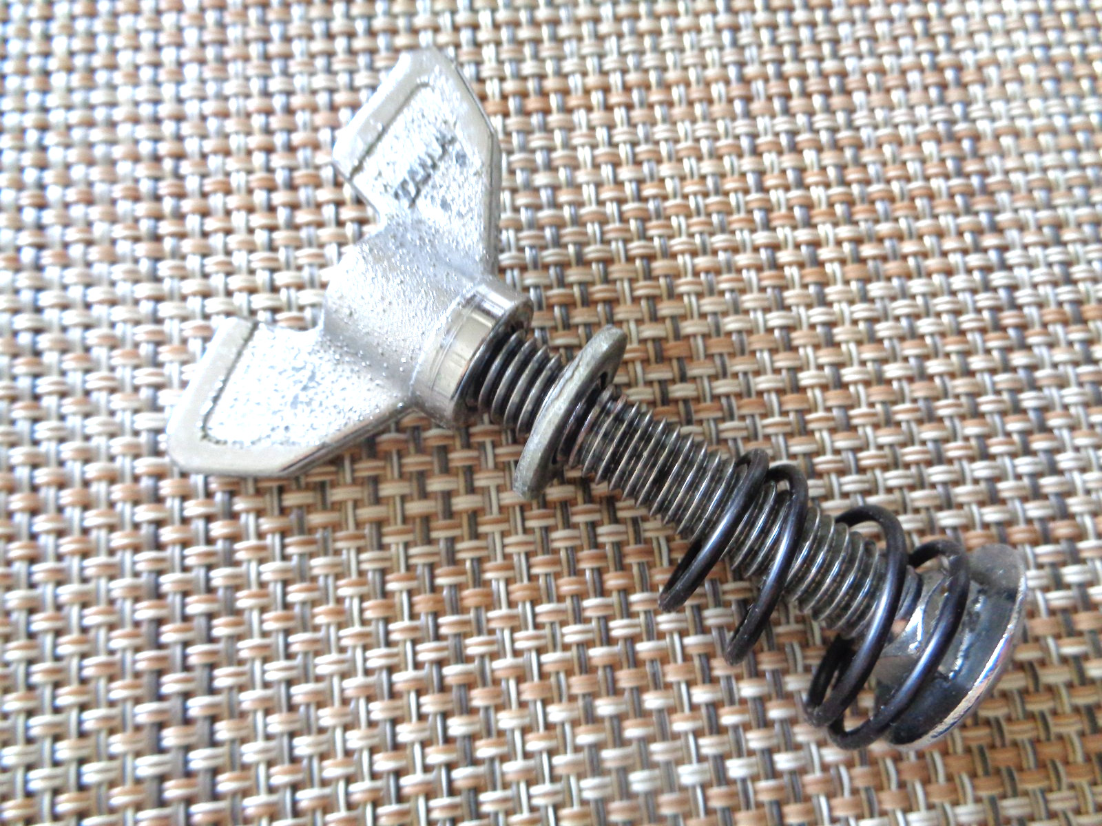 1980s VINTAGE TAMA PART OF TOM HOLDER : LONG BOLT+ SPRING+ WING NUT+WASHER JAPAN