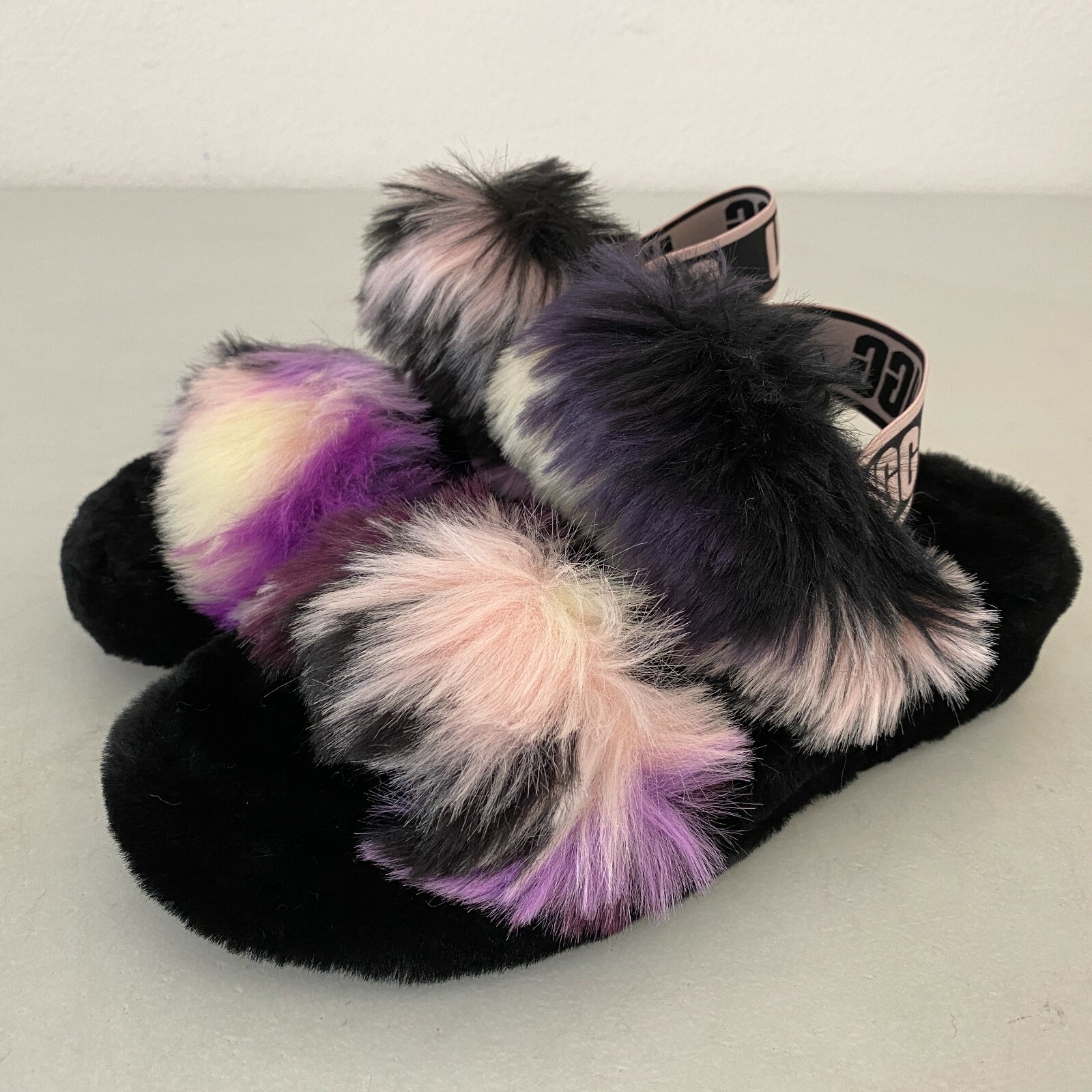 UGG Womens Oh Yeah Tie Dye Slide Slipper Magnolia Size 6 1119821