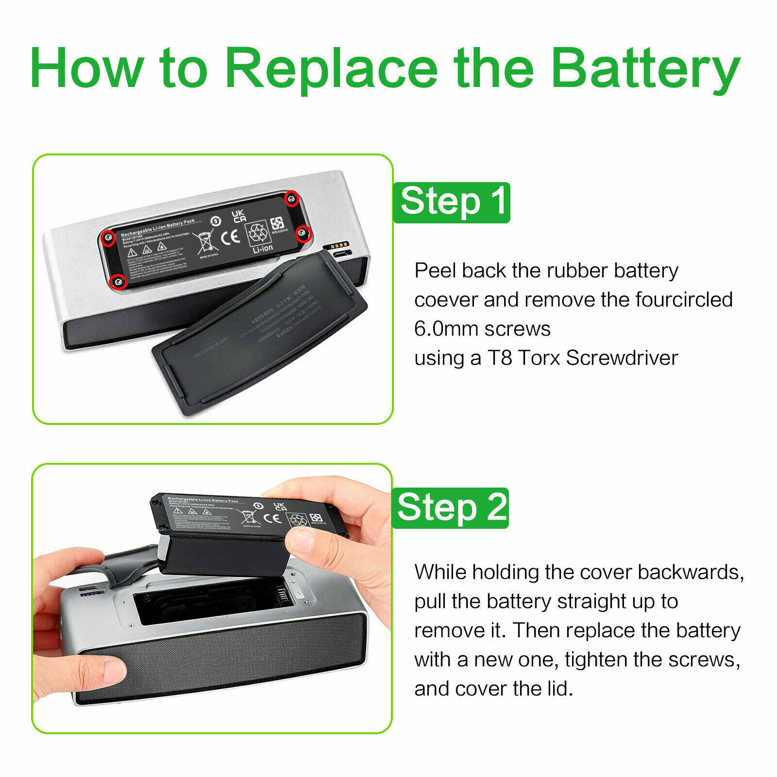 061384 061386 063287 063404 061385 Replace Battery for Bose Soundlink Mini 1 22W