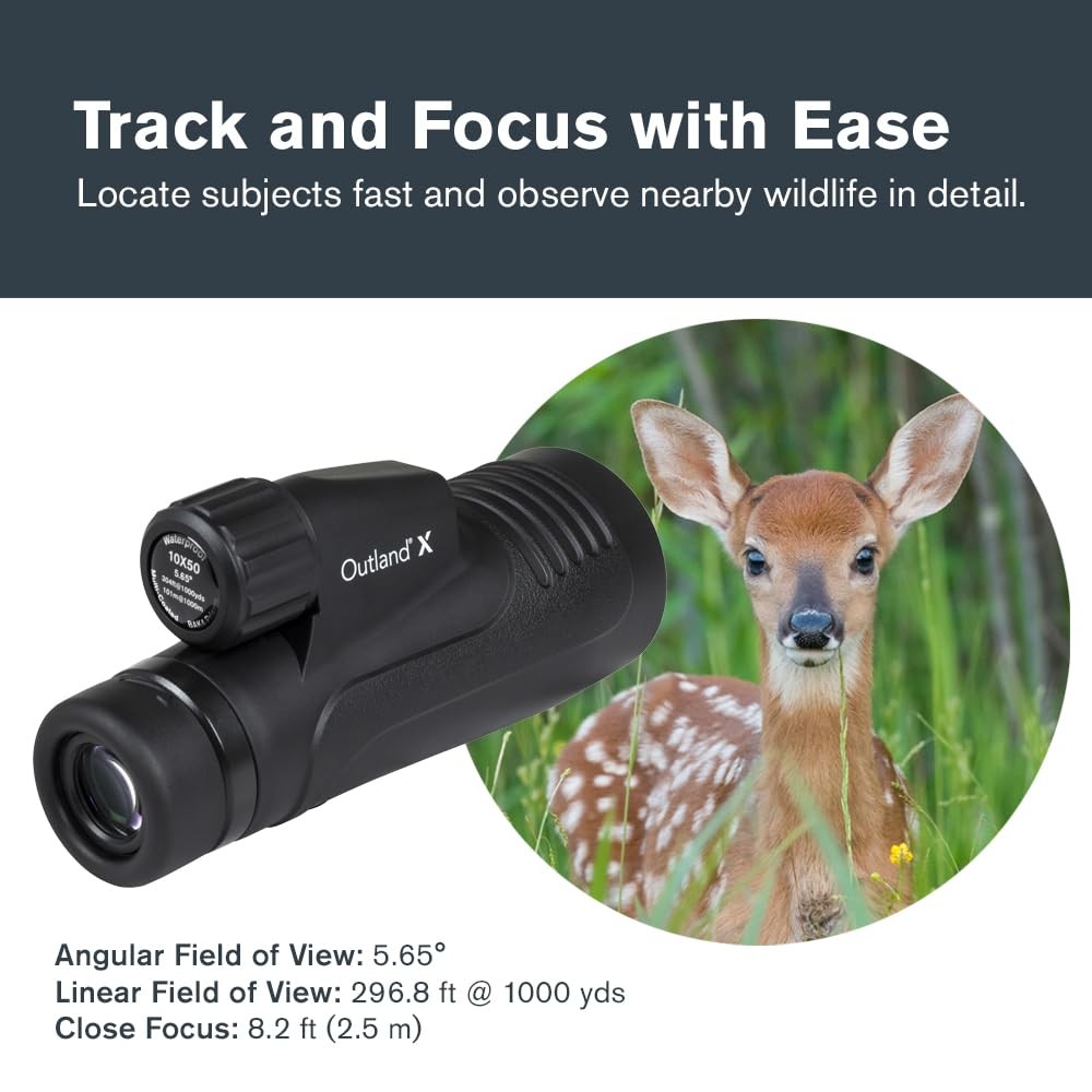 Celestron – Outland X 10x50 Monocular – Includes Monocular, Clear