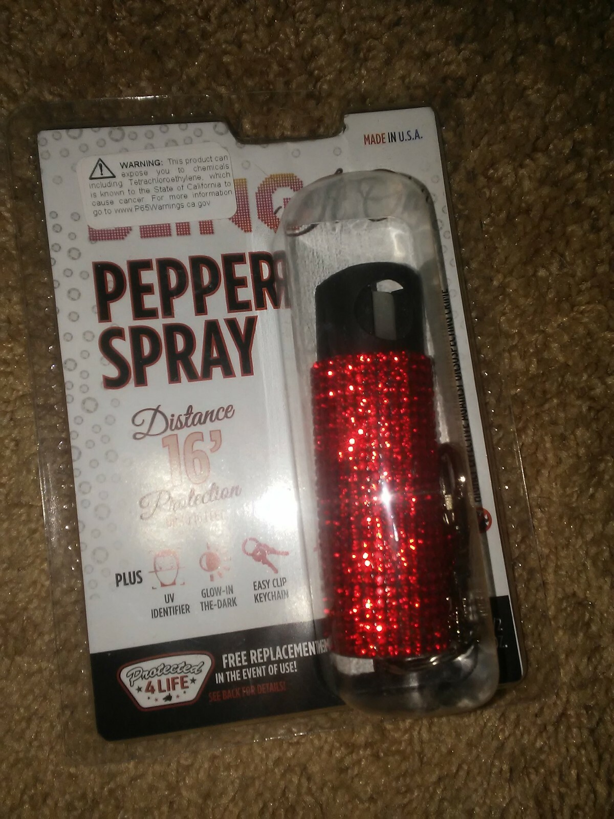 Bling It On Red Pepper Spray Skyline USA Inc PSGDBOC181RD Guard Dog