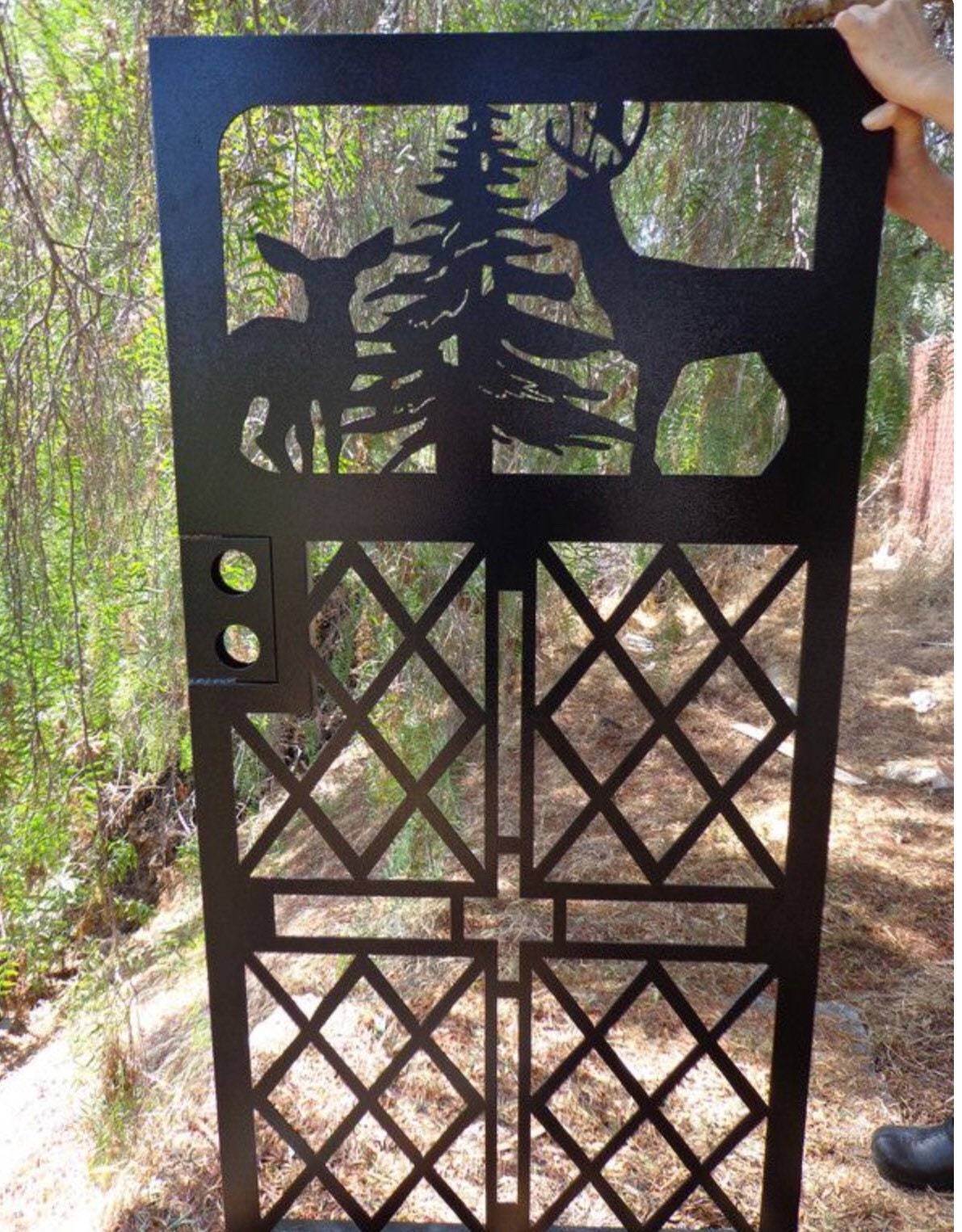 Contemporary modern metal gate, Modern Metal Gate, Custom size Art Pedestrian