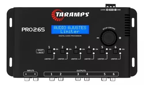 TARAMPS PRO 2.6S Processor Digital Crossover 2 IN and 6 OUTPUTS 3 Day USA