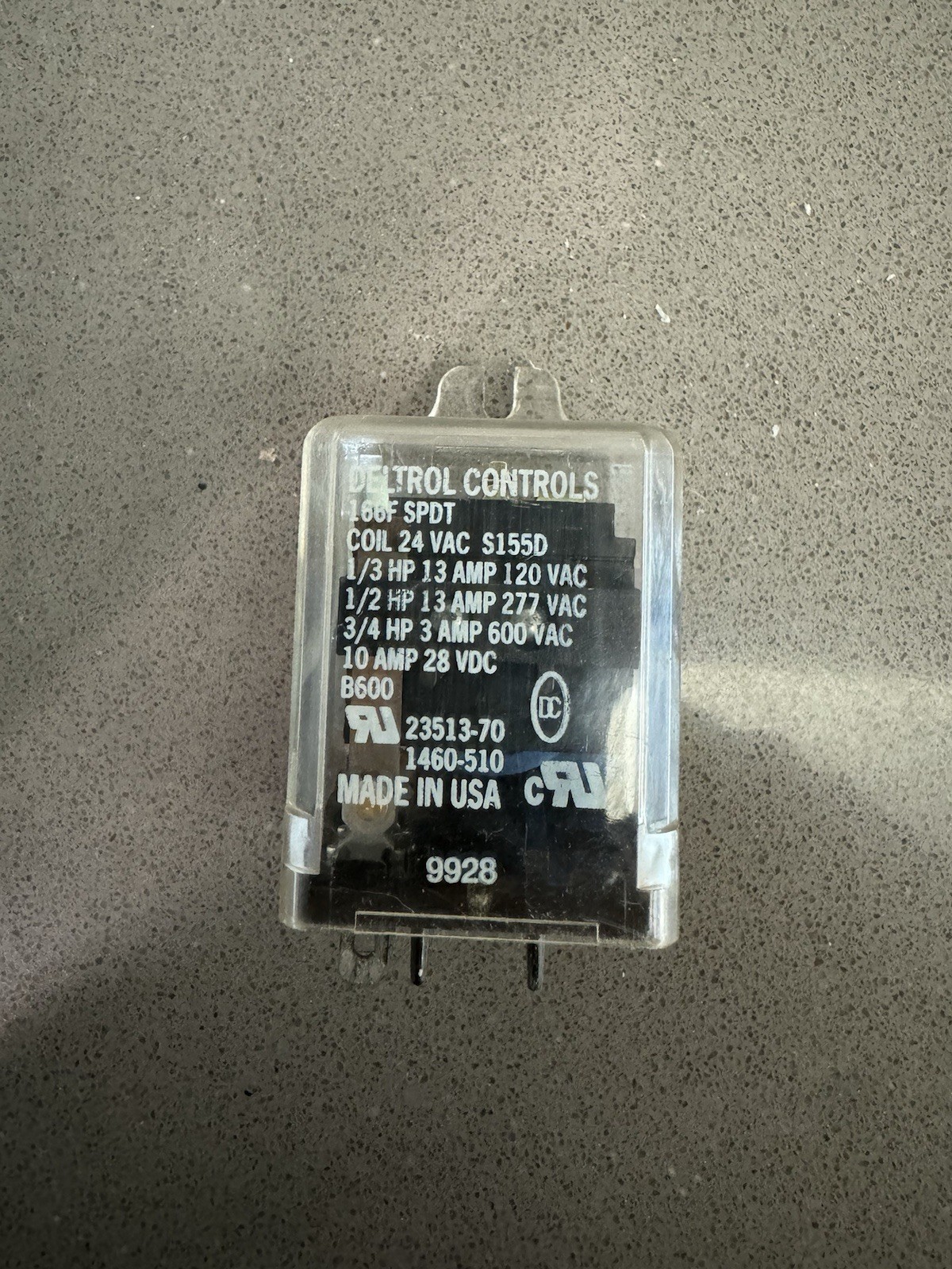 166F SPDT 13A 24V Relay Deltrol Controls 23513-70 S155D - Fast Shipping