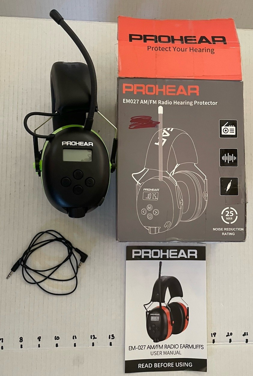 AM FM Radio Hearing Protector Missing Battery Cover