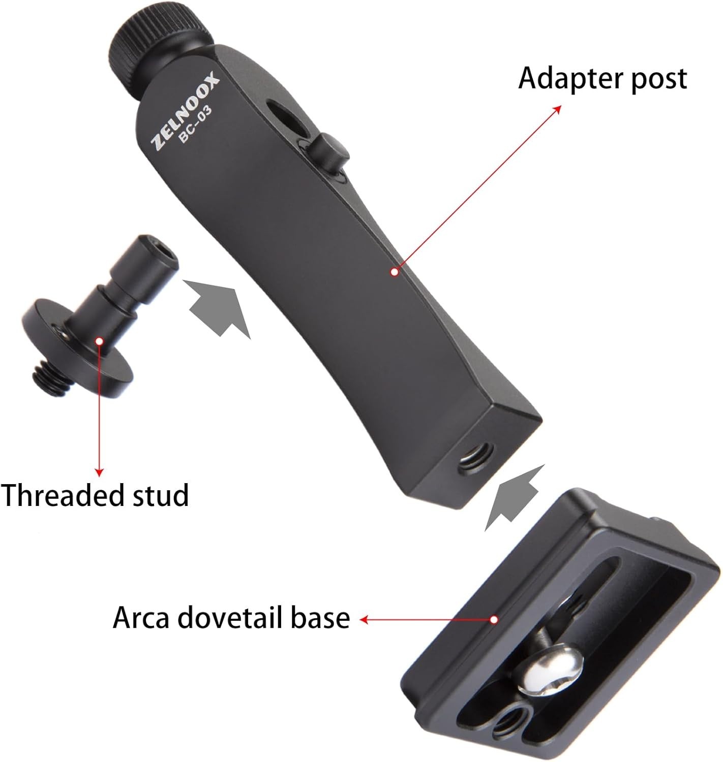 Binocular Tripod Adapter | Quick Release, 1/4"-20 Thread & Arca-Dovetail