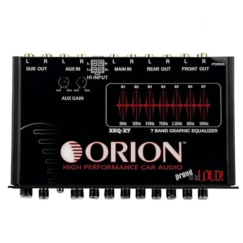 XEQ-X7 7-Band Graphic Equalizer with Front 3.5mm AUX Input – 7-Band Equalizer