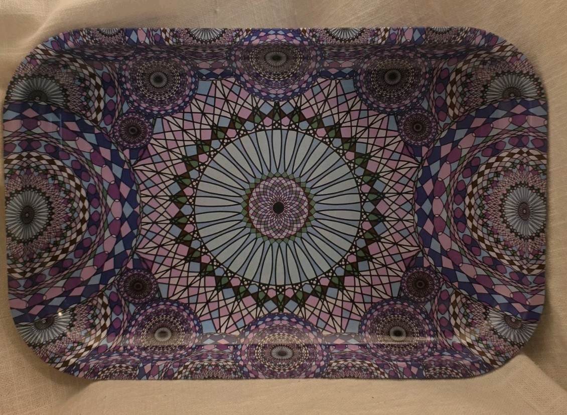 ROLLING TRAY-RING OF WATER MANDALA DESIGN