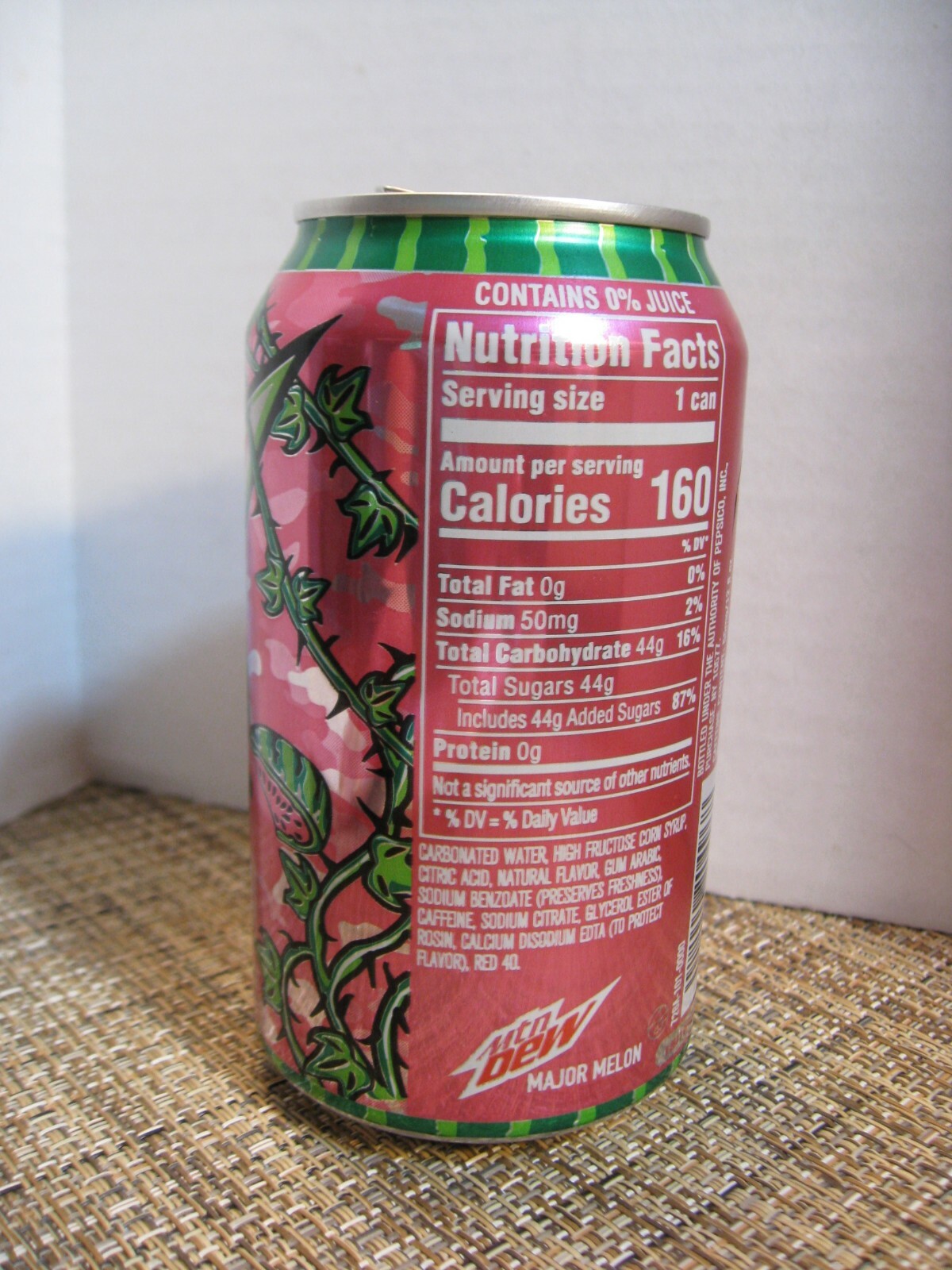 Mountain Dew Empty Can - Major Melon - Limited Edition - 2021