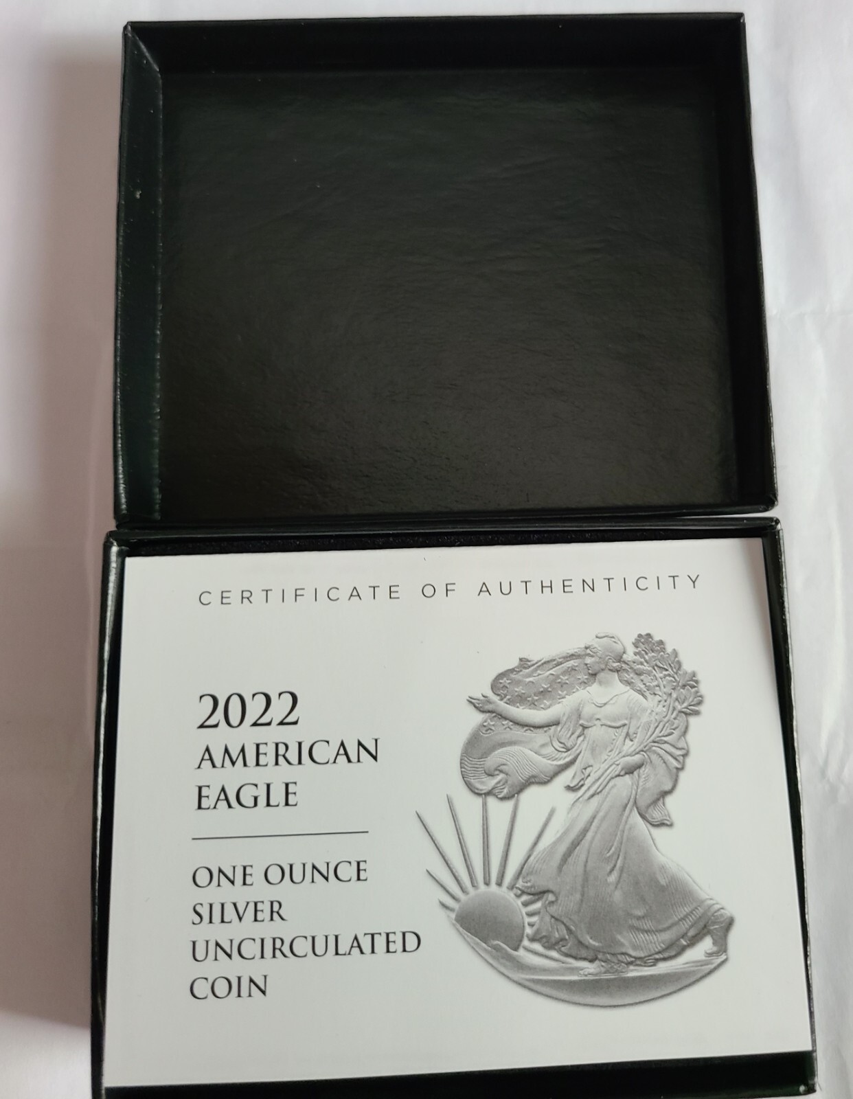 2022 "W" Silver American Eagle Set of 2, 1 Proof, 1 Uncirculated