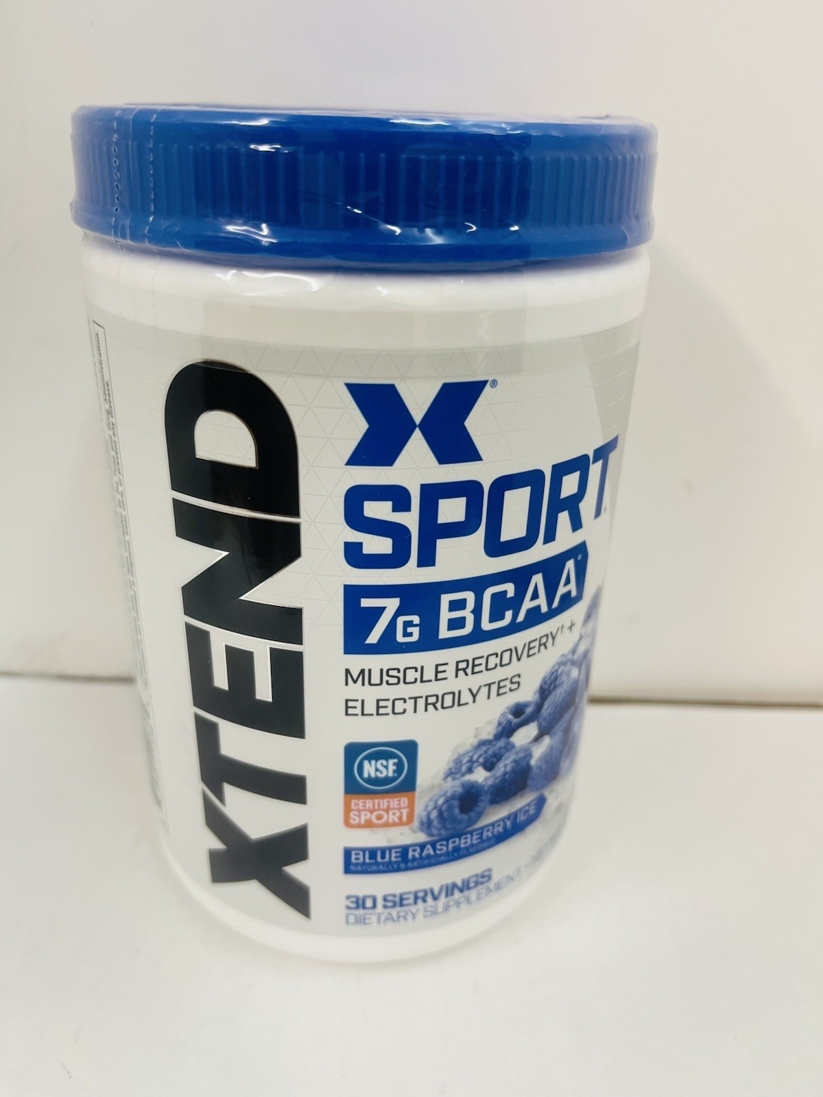 Xtend BCAA Powder Blue Raspberry Ice 30 Serving Sugar Free 12.2oz EXP 5/27