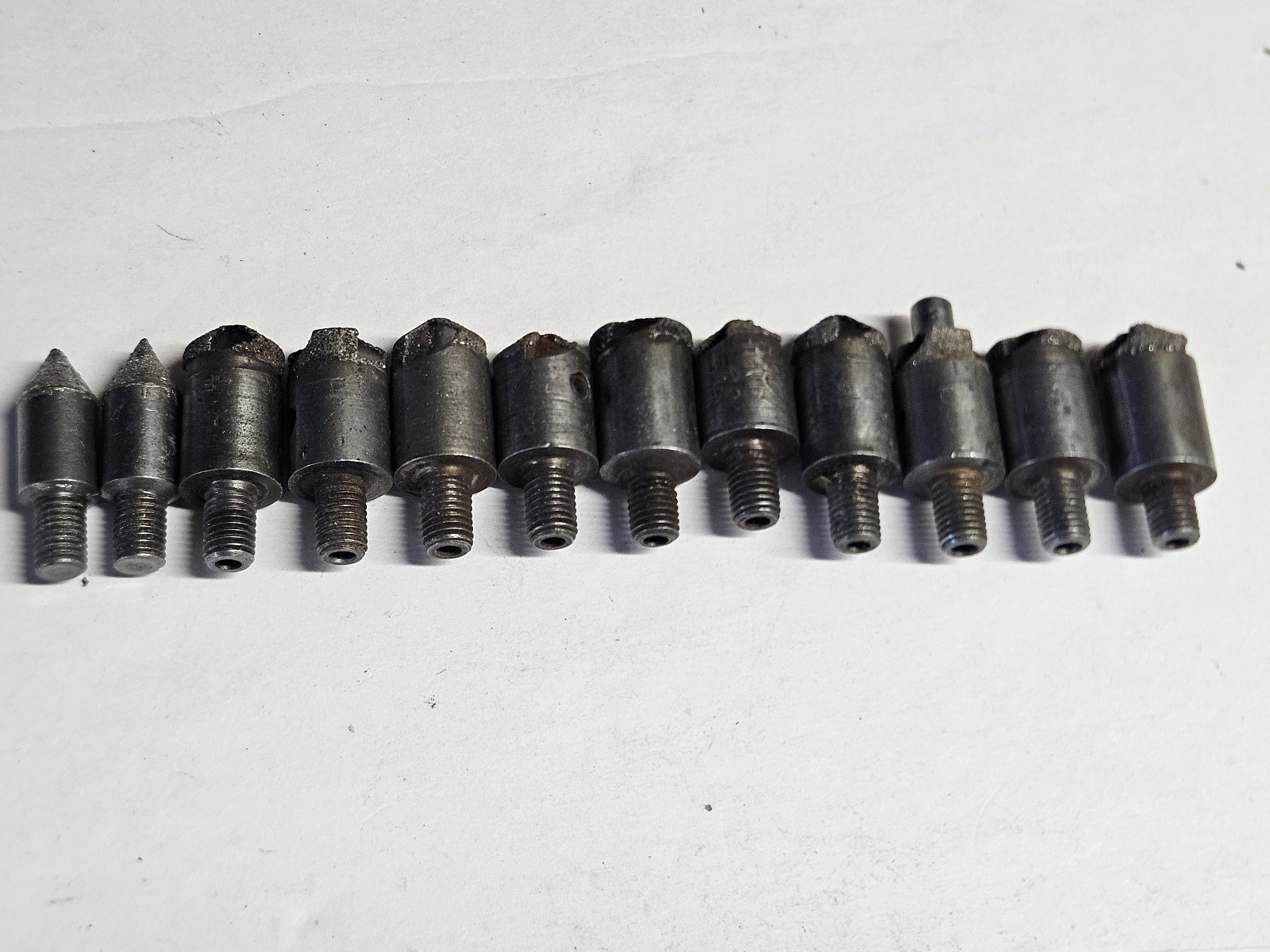 Microstop Threaded Shank Countersink Mixed Lot of 12