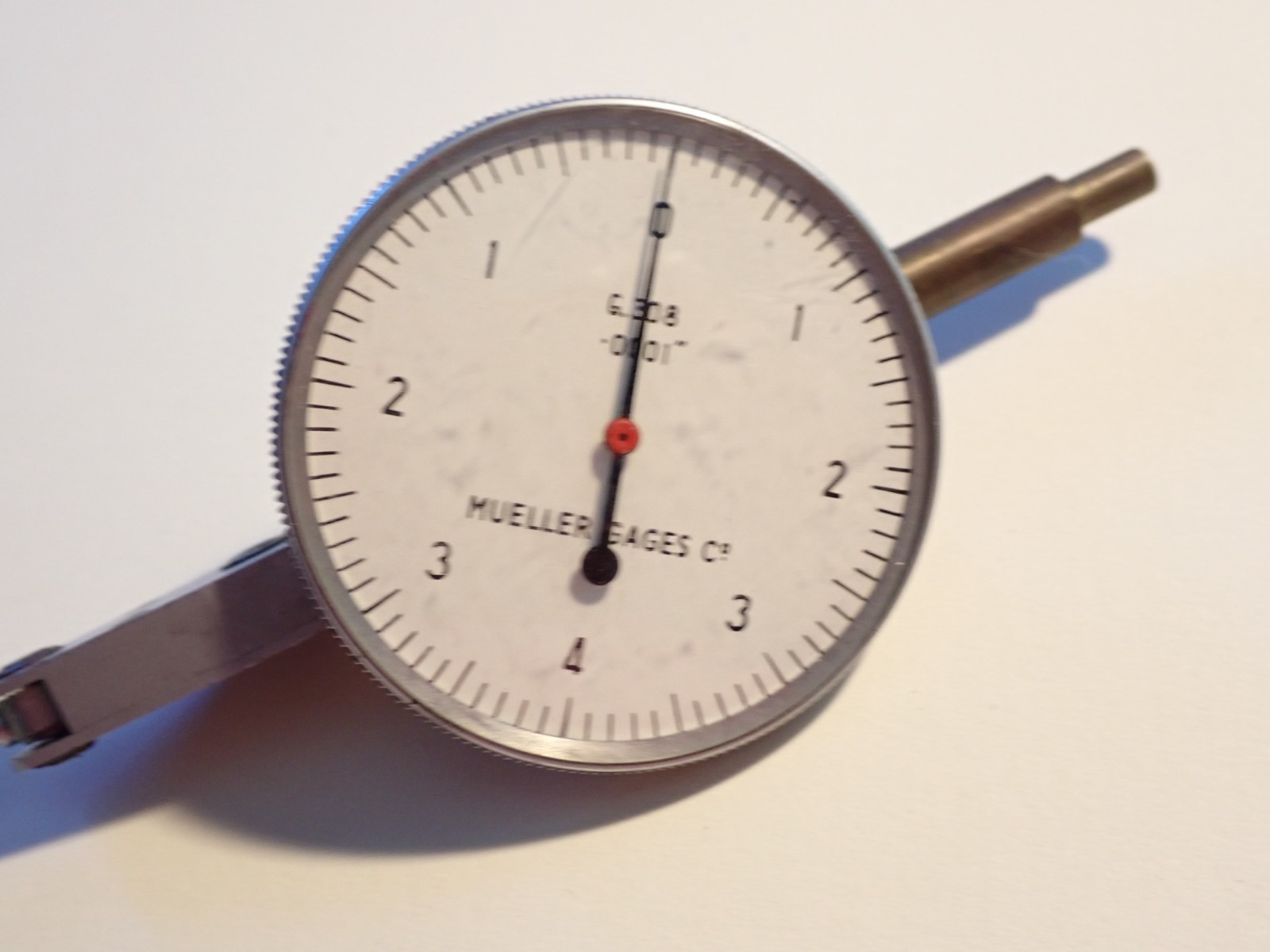 Mueller Gages Co. Dial Indicator Type 308 Dial Test indicator .0001 G.308