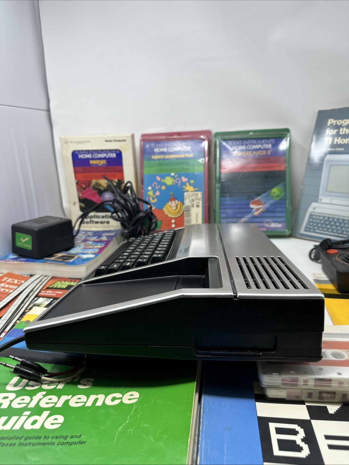 Vintage Texas Instruments TI-99/4A Home Computer + 3 Games, Manuals, + More