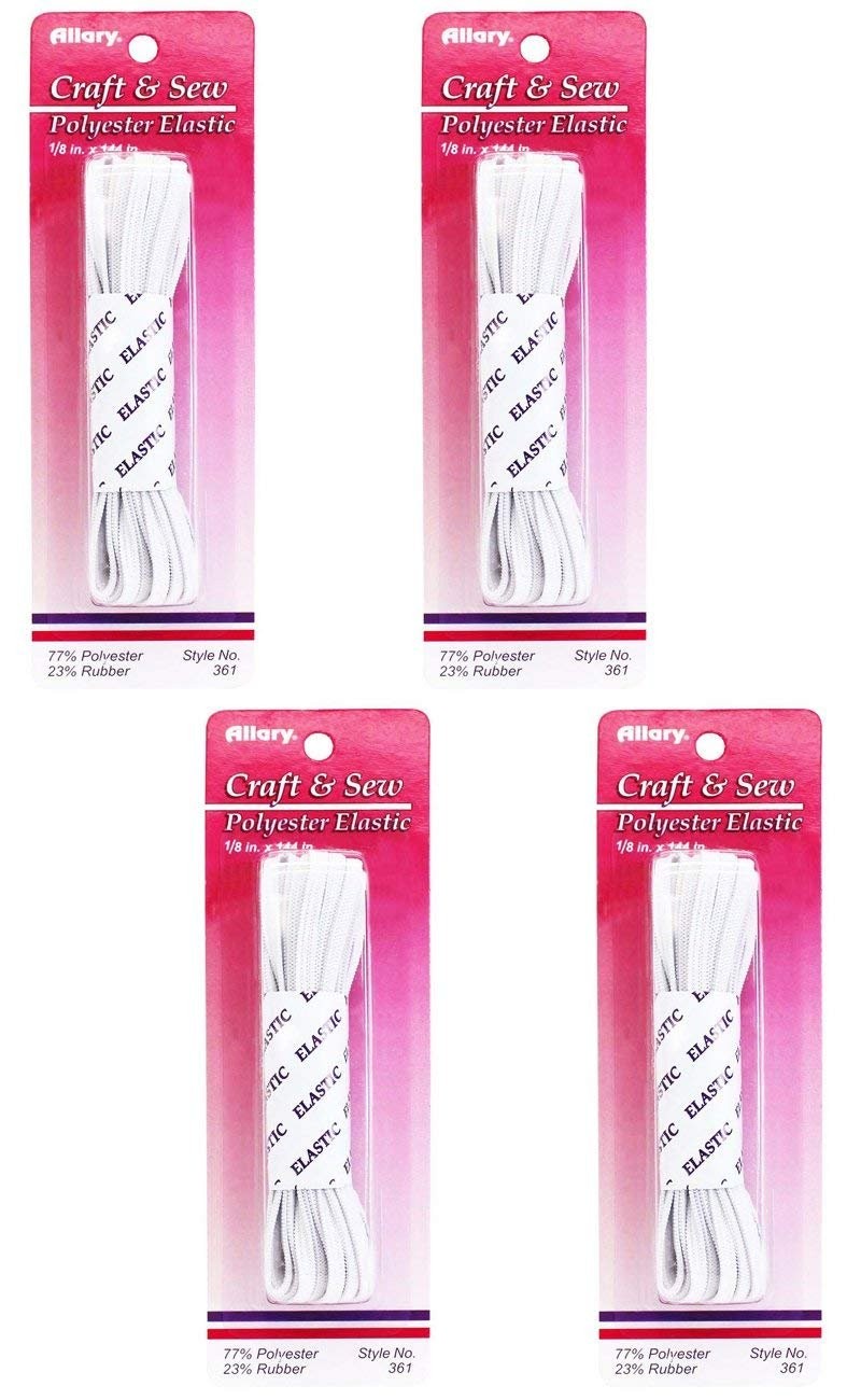 Allary 361 1/8"x144" Polyester Elastic - Multipacks