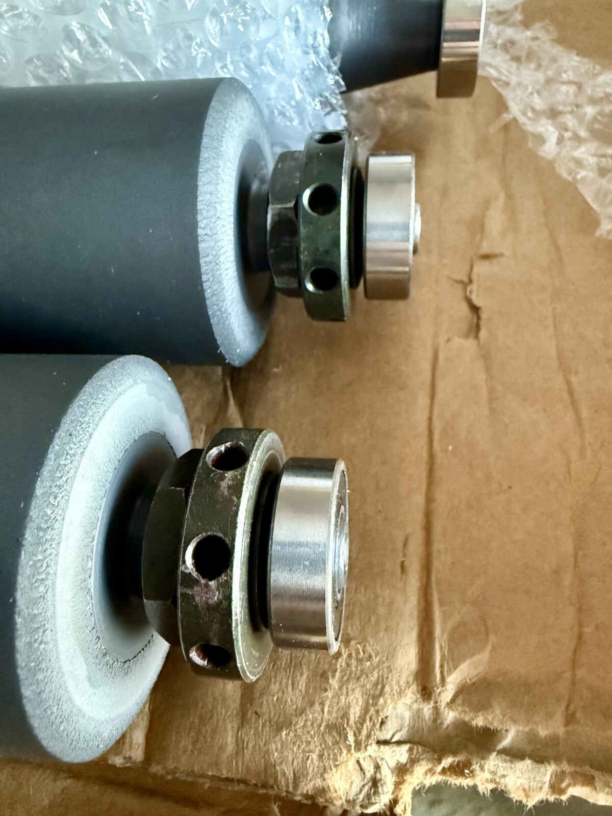 Presstek DI 52 Ink Rollers 4 Forms and 1 Ink Ductor Brand New Rubber and Bearing