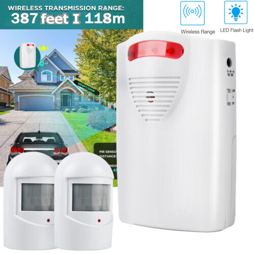 Wireless Doorbell Driveway Alarm System Motion Sensor Alarm Home Security R0M5