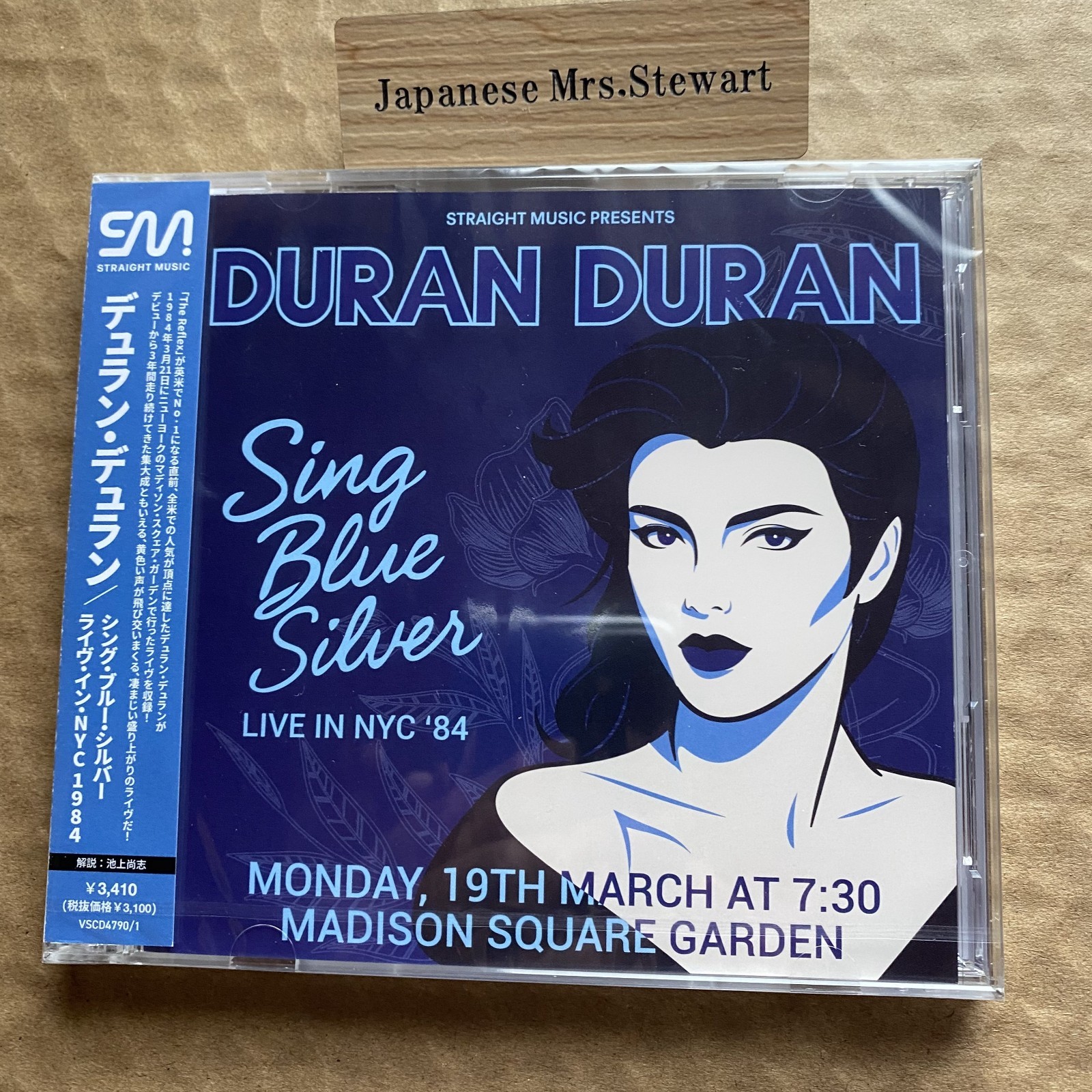 Duran Duran Sing Blue Silver Live in New York 1984 Japan Edition CD