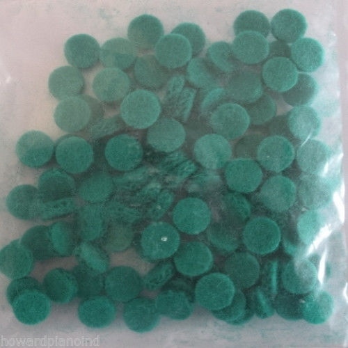 Piano Felt Regulating Punchings Green- Piano Repair Part 3/8" X .130" Set Of 100