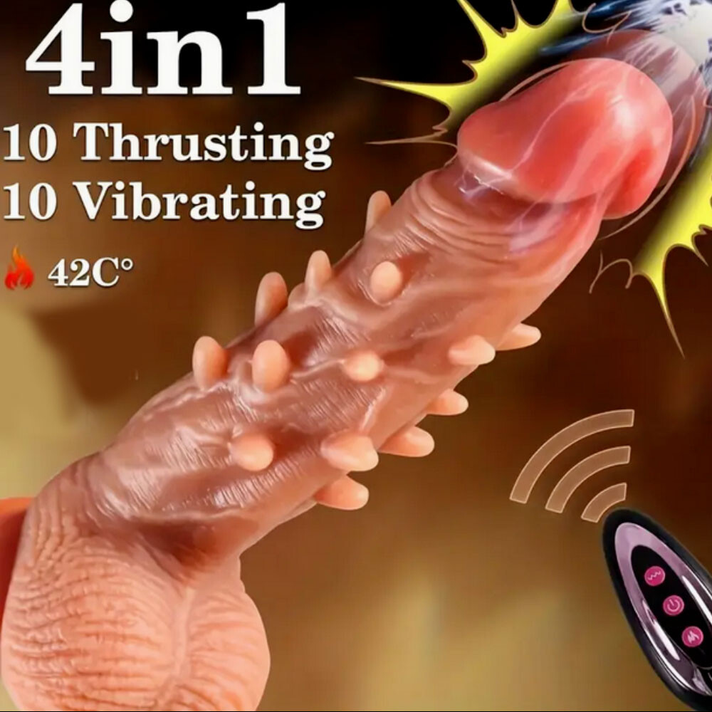 Thrusting Realistic Dildo Plug G-spot Vibrator Massager Sex Toys Women Unisex