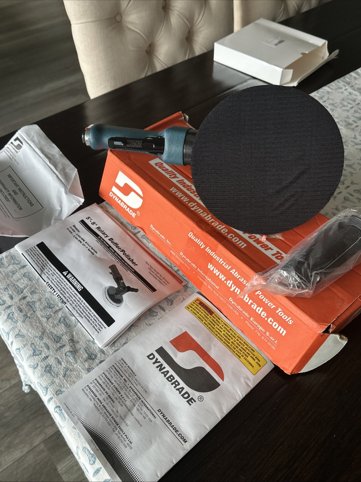 Dynabrade Model 51459 8” Buffer / Polisher - 2,500 RPM